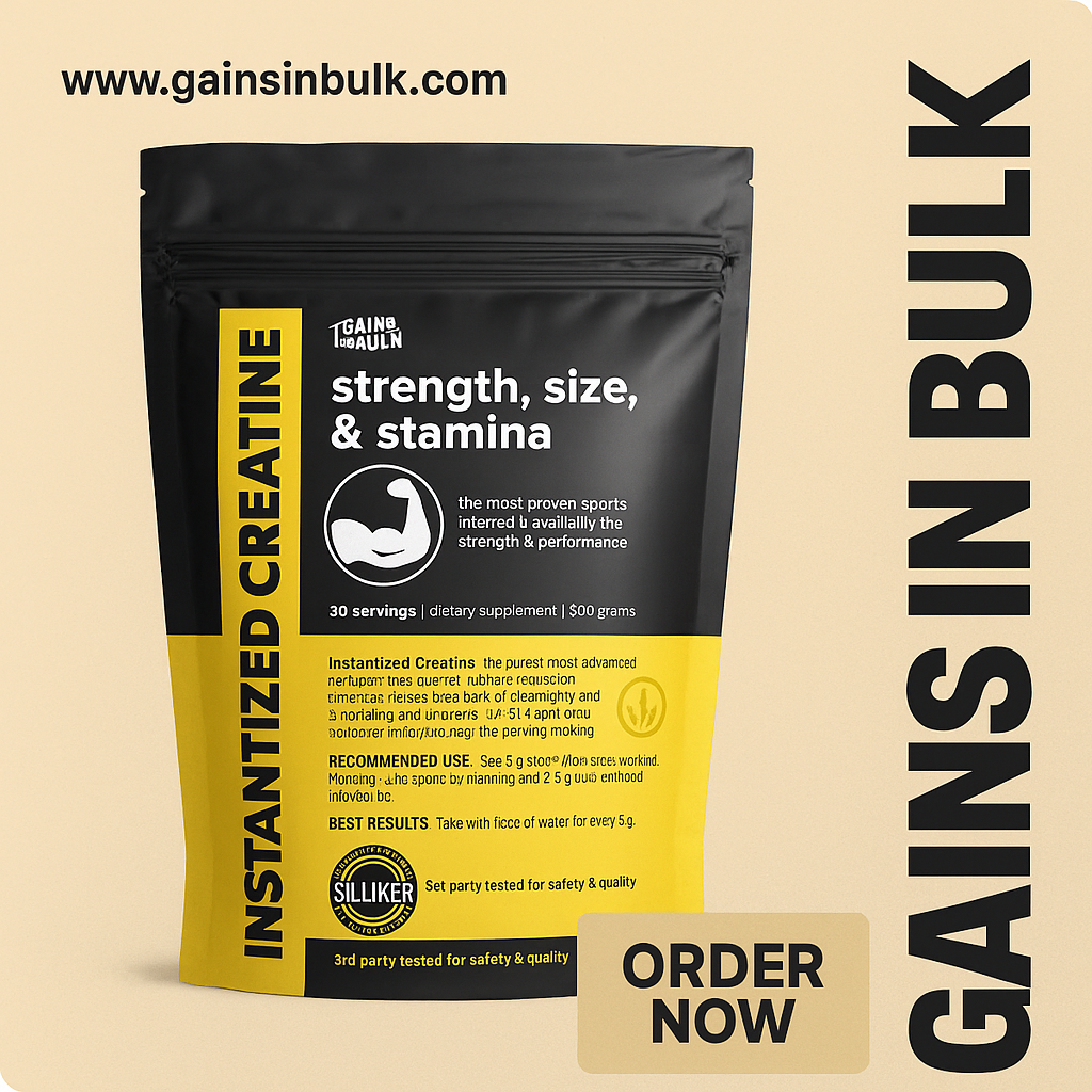 Gain In Bulk Natural Supplements & Large Gains
